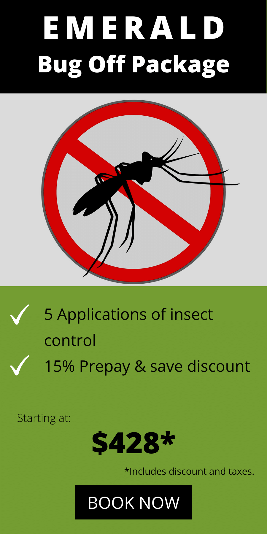 Emerald Bug Off Insect Control Package